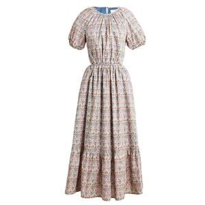 J. CREW Side Cutout Organic Cotton Midi Dress in Liberty Giorgia Duke Print